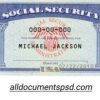 Social Security Card Template PSD | Free Download