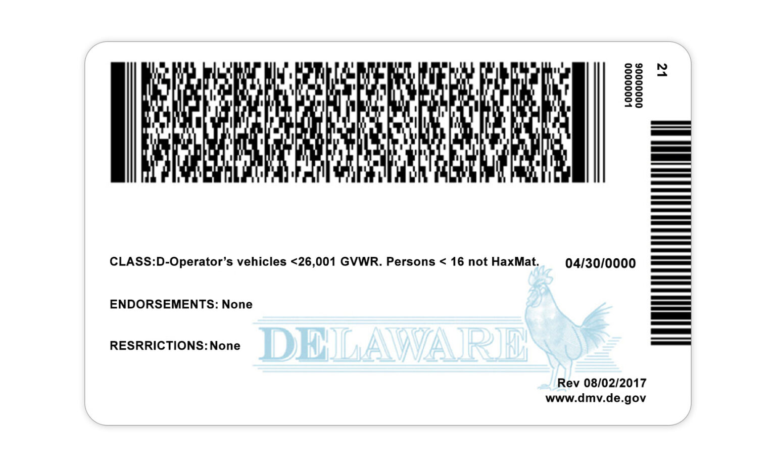 New Delaware Driver License Template PSD   Delaware New 1 1536x924 